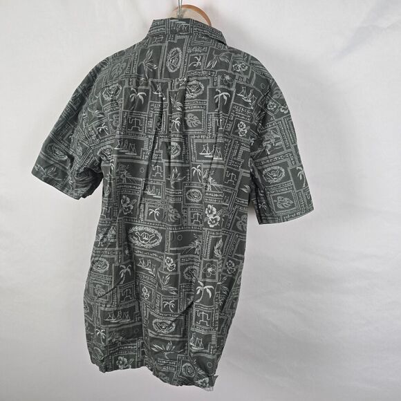 Palmwave Hawaii Shirt Men's 2XL Green Buttons Hang Loose Hawaiian Short Sleeve - Picture 13 of 14